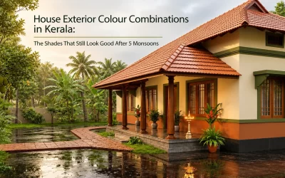 House Exterior Colour Combinations in Kerala: The Shades That Still Look Good After 5 Monsoons